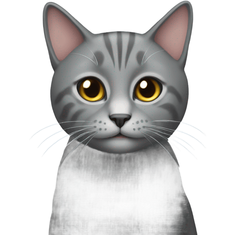 Grey cat emoji