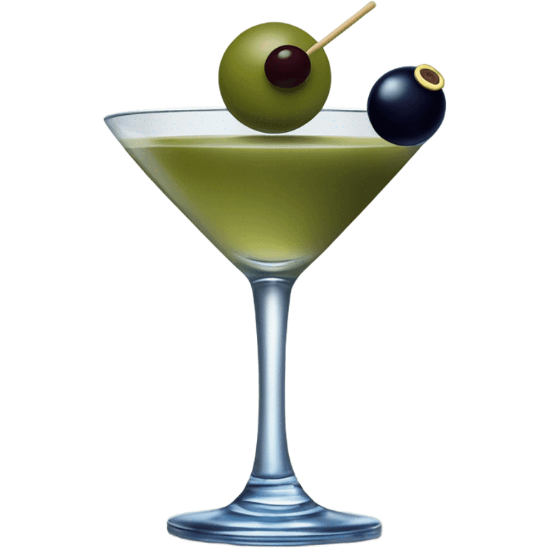 Dirty martini with bleu cheese olives emoji