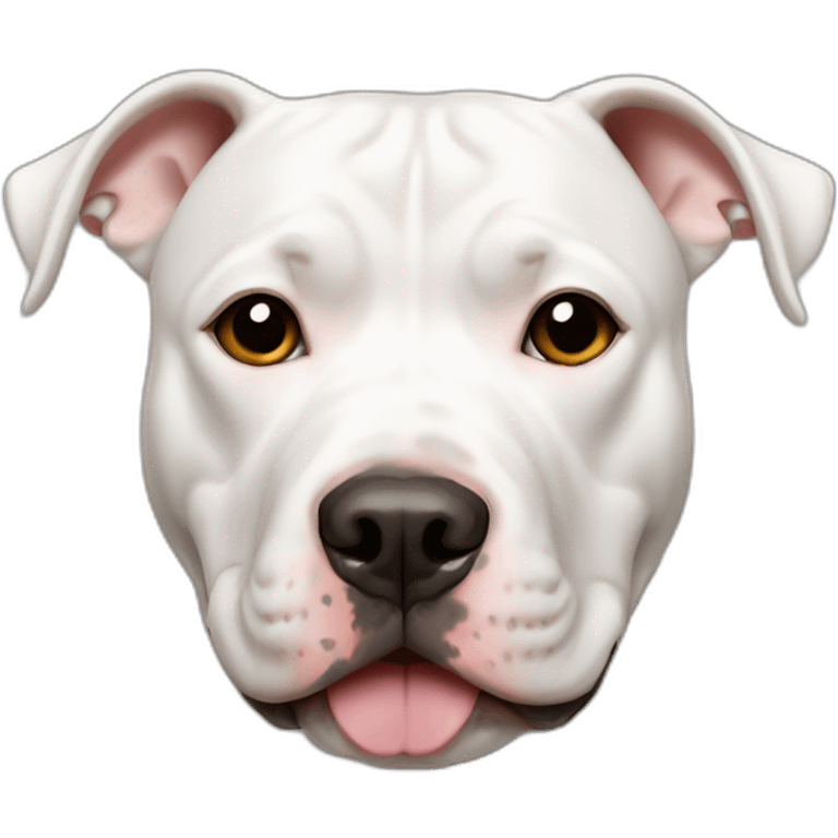 White sienna spotted pitbull emoji