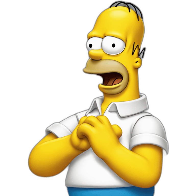 homer simpson doing a dance emoji