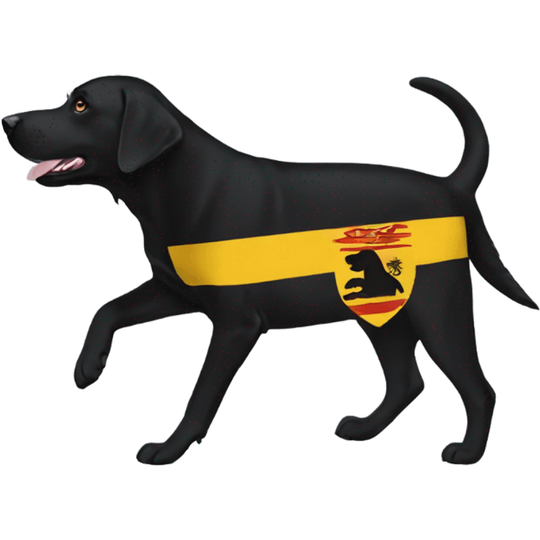 Black Labrador Chiefs flag emoji