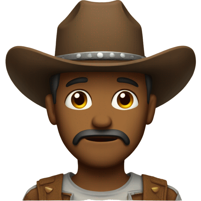 sad cowboy emoji