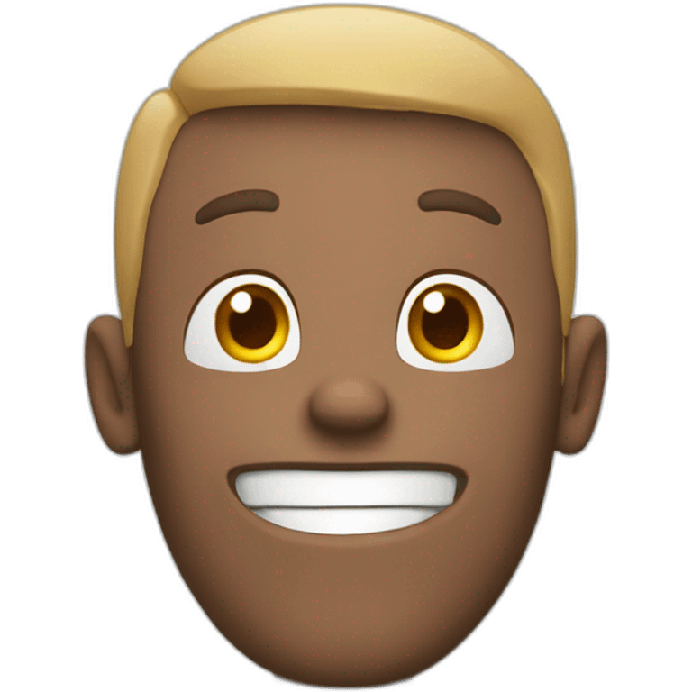 excited man looking up 3d emoji