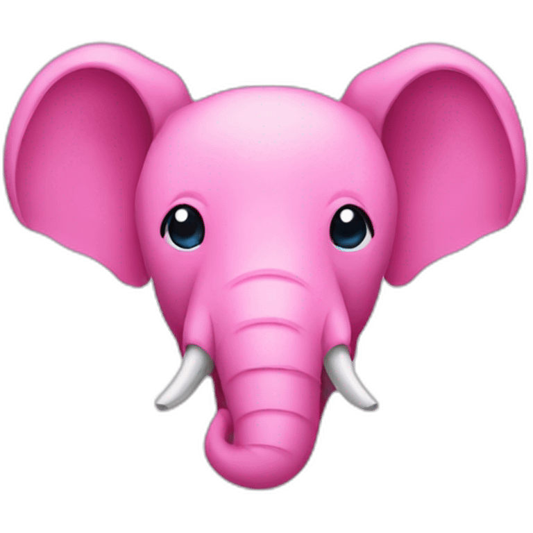 pink elephant head pixelated emoji