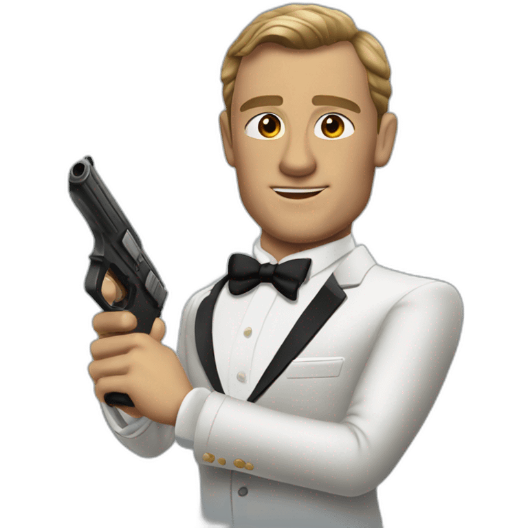 james bond 007 emoji