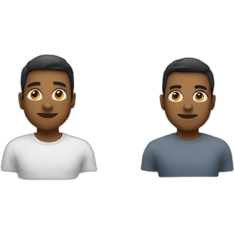 two developpers faces emoji