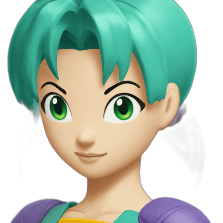 Bulma dragón ball emoji