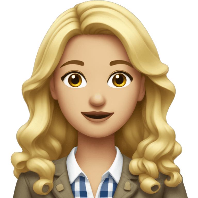 Preppy girl emoji