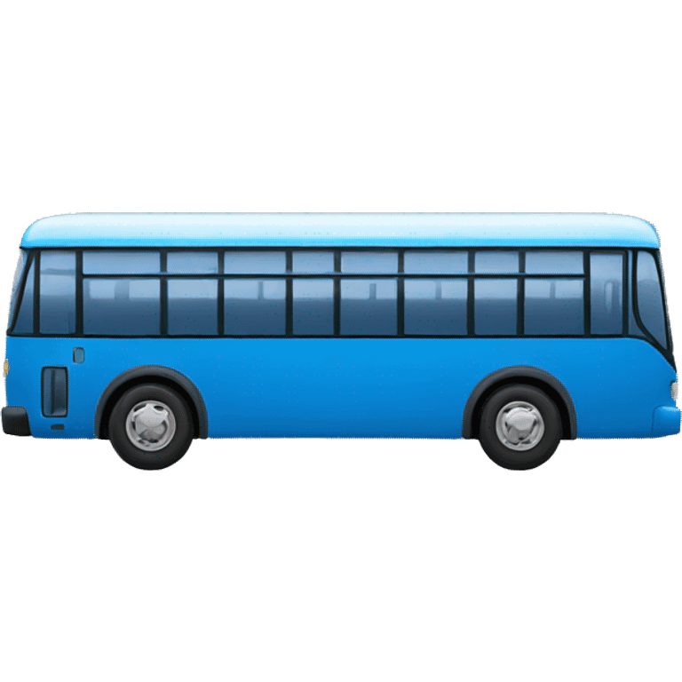 blue modern bus emoji