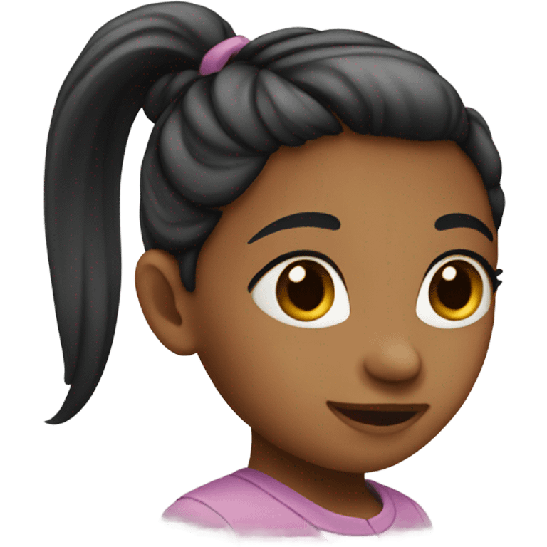 Girl with ponytail  emoji