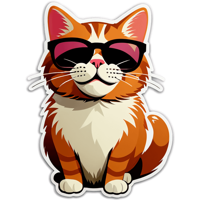 Cat with sunglasses emoji