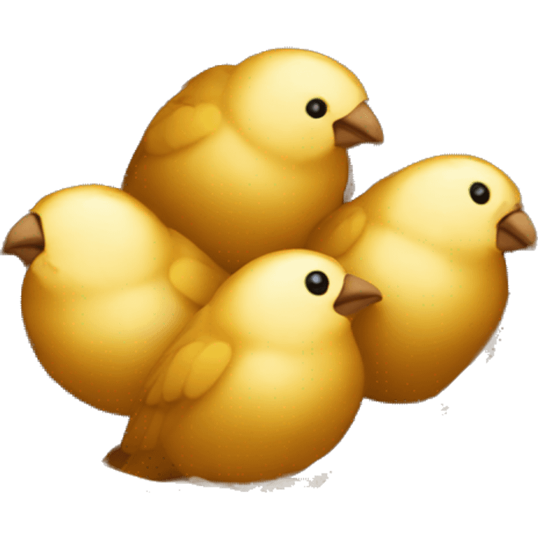 Golden birds nest emoji