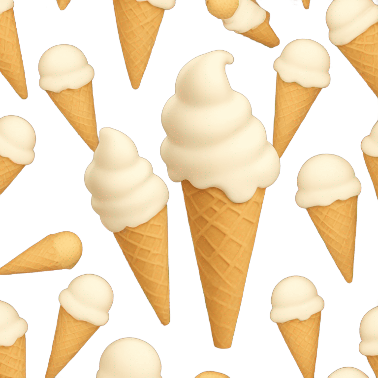 Beige ice cream emoji