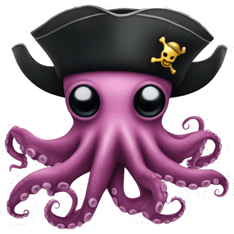 octopus with pirate hat emoji