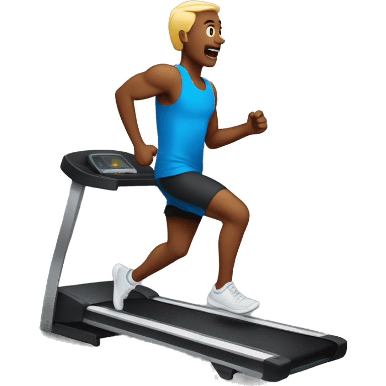 man running on a treadmil emoji