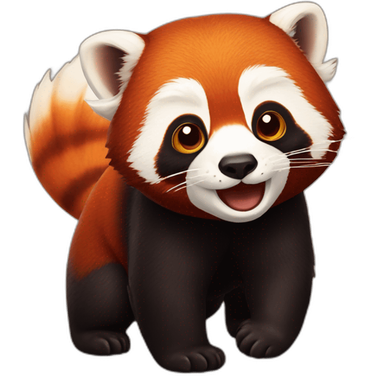 red panda funny emoji