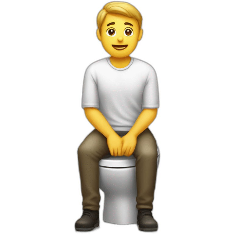 Homme sur toilette emoji