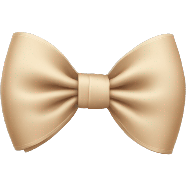 Beige bow emoji