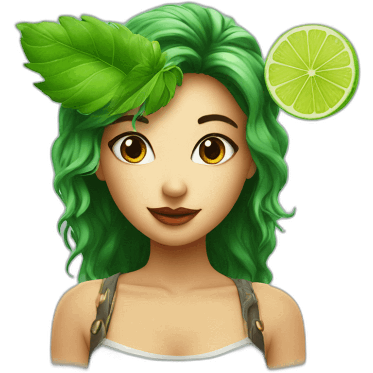 romina with mojito is watching you emoji