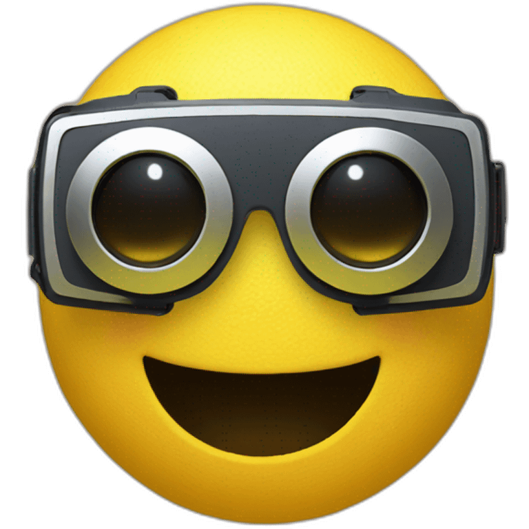 smilie face in VR headset emoji