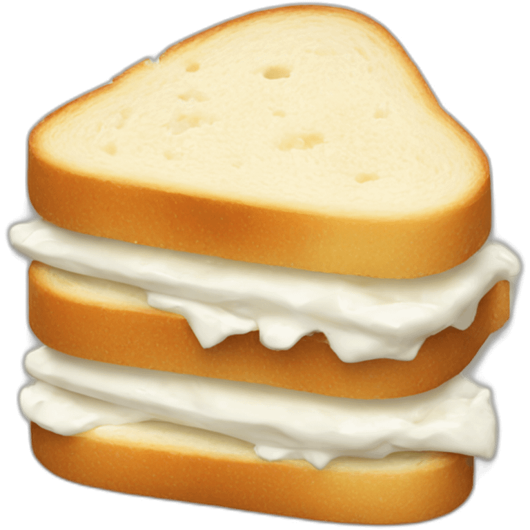 Cream cheese sandwich emoji