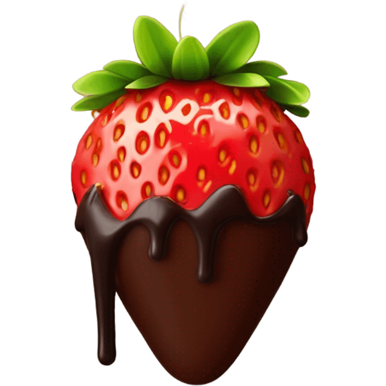 Chocolate strawberry  emoji