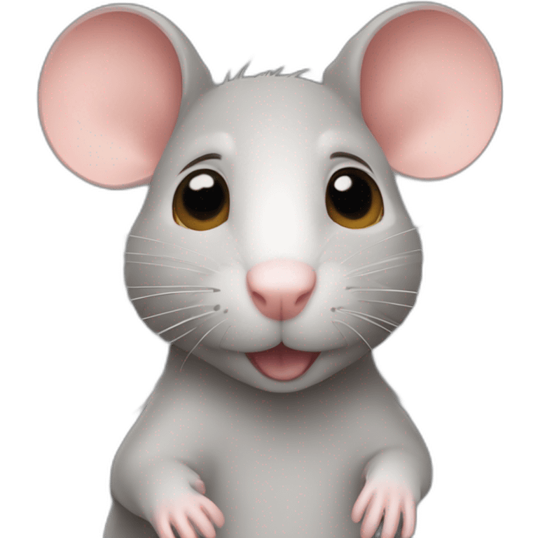 rat qui dit « je t’aime nanou » emoji