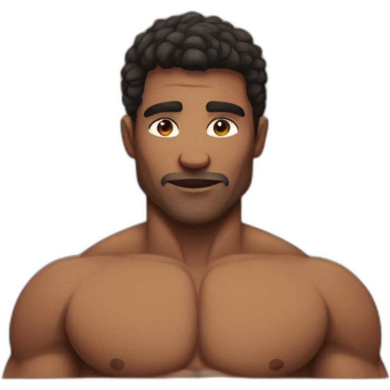 shirtless muscle sfw emoji