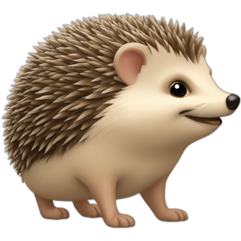 hedgehog side view emoji