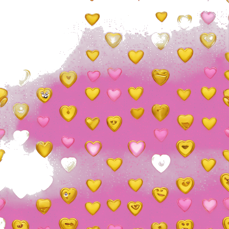 Pink heart with gold diamond emoji