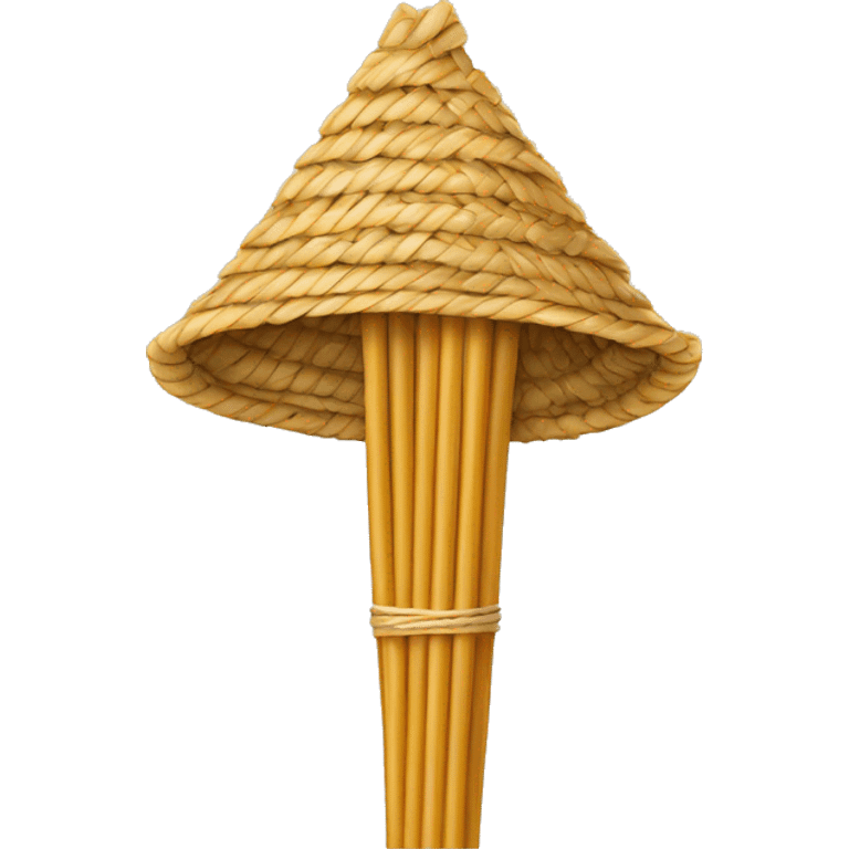 a straw emoji