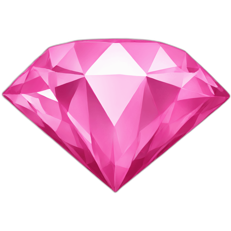 Pink diamond emoji