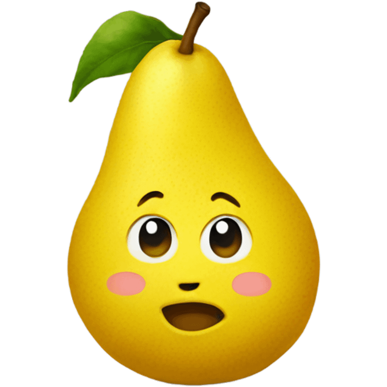 yellow round pear emoji