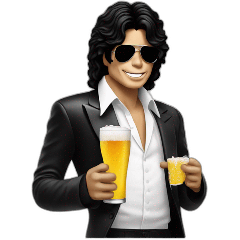 michael jackson drink a beer emoji