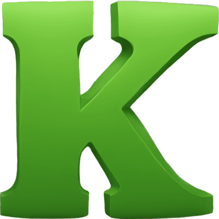 Hulk emoji like letter K emoji