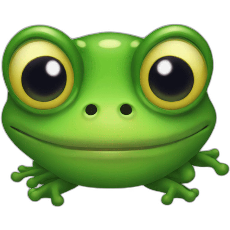 a frog in the form of a demon emoji