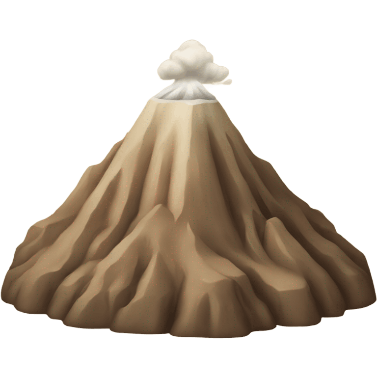 Beige volcano  emoji