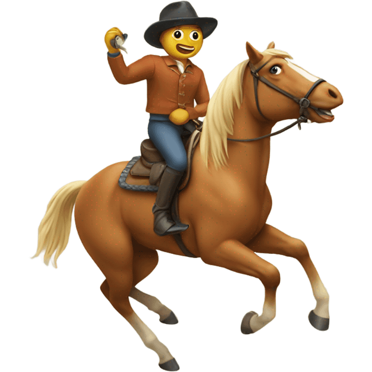 Fish riding a horse  emoji