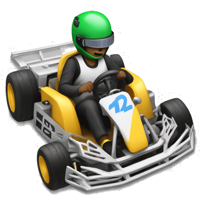 2 karts that crash emoji