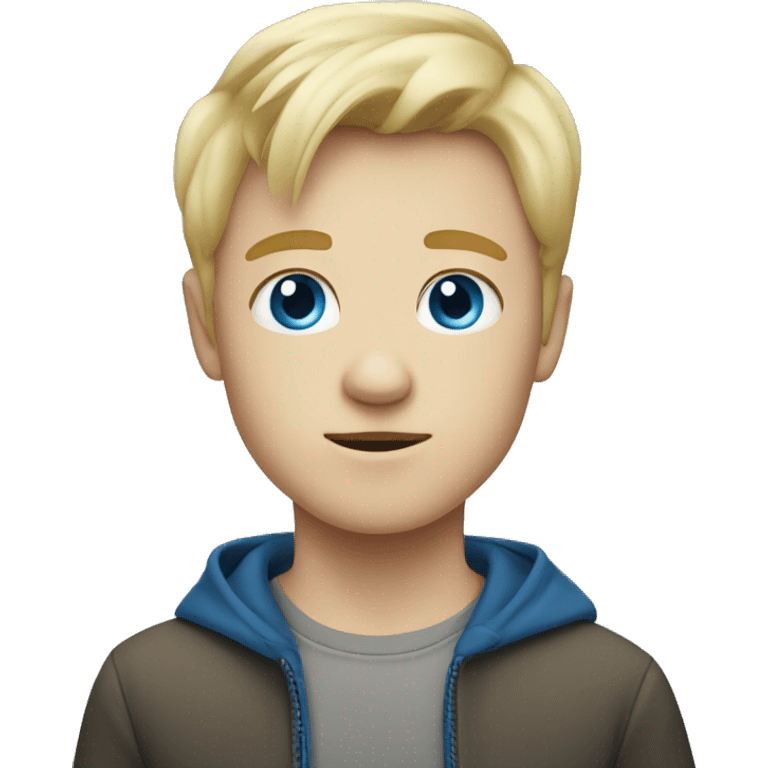 blonde blue eyes boy emoji