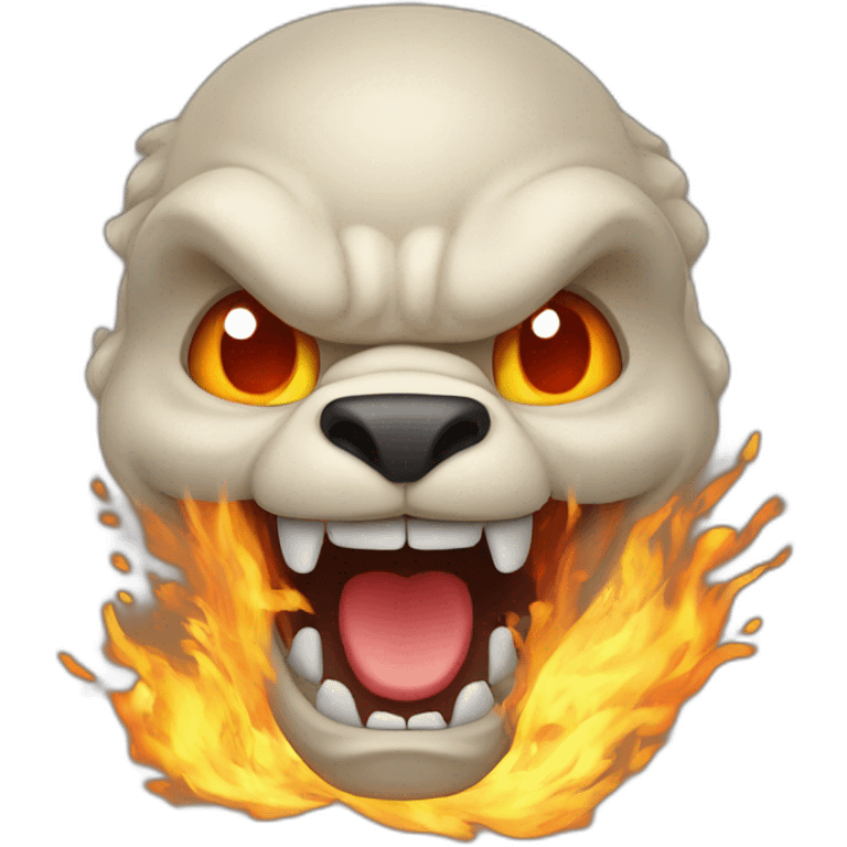 Dracaufeu qui crache du feu emoji