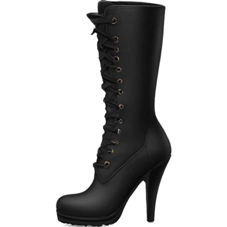 black heeled boots  emoji