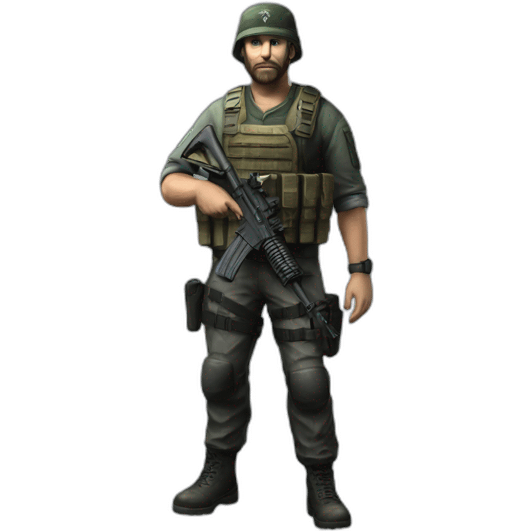 Captain price holding a m4a1 emoji