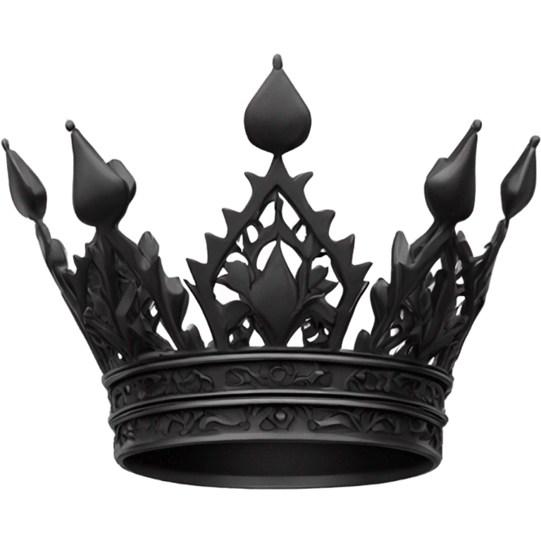 black crown emoji