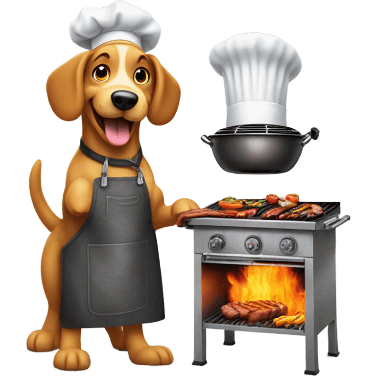 Dog grilling  emoji