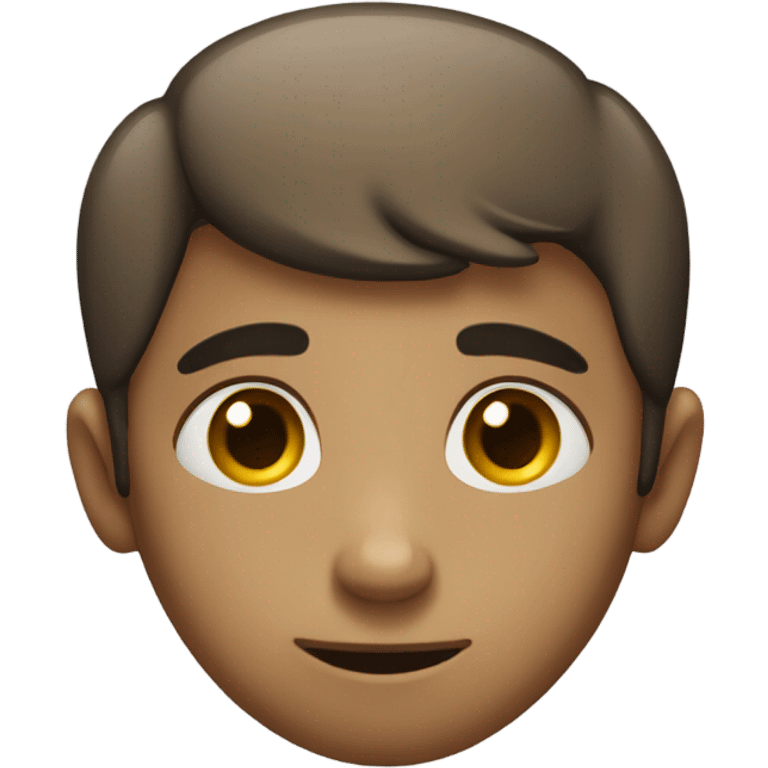 Shy boy with eyes looking down not fully  emoji