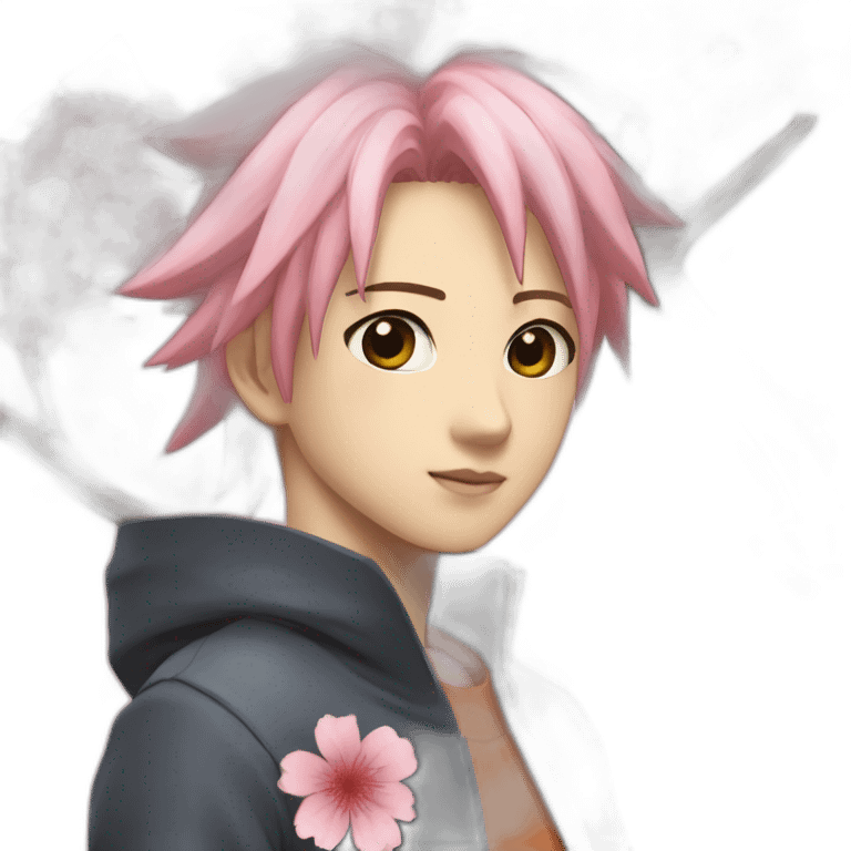 sakura fait calin a naruto emoji