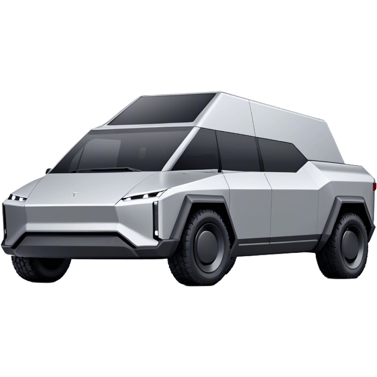 Tesla Cybertruck - Tesla (Model Year: 2022) (Iconic colour: Silver) emoji