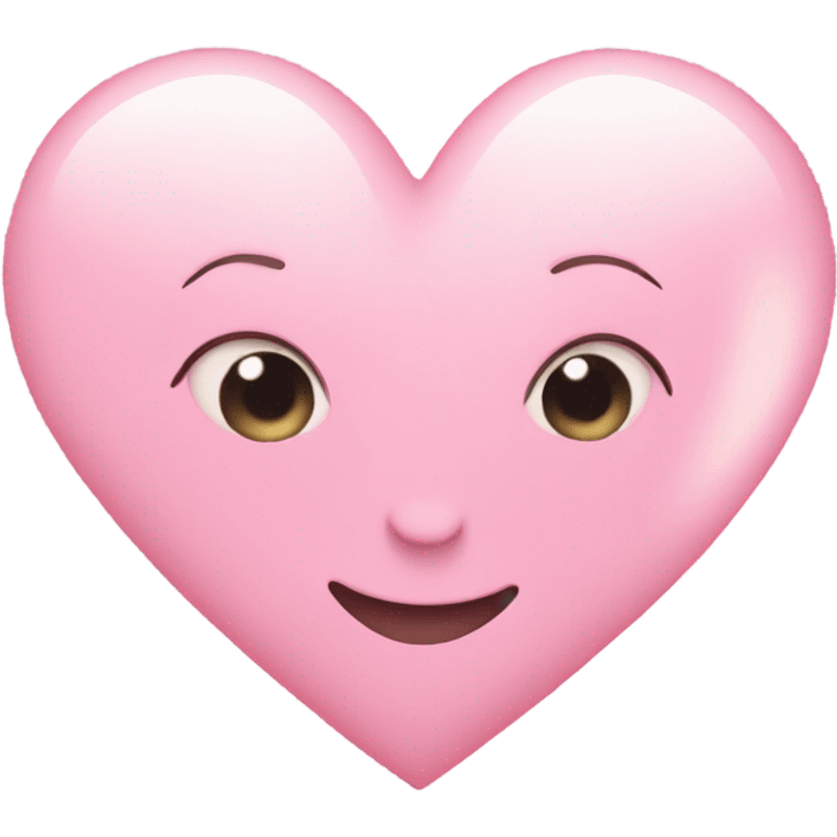 Light pink heart with sparkles emoji