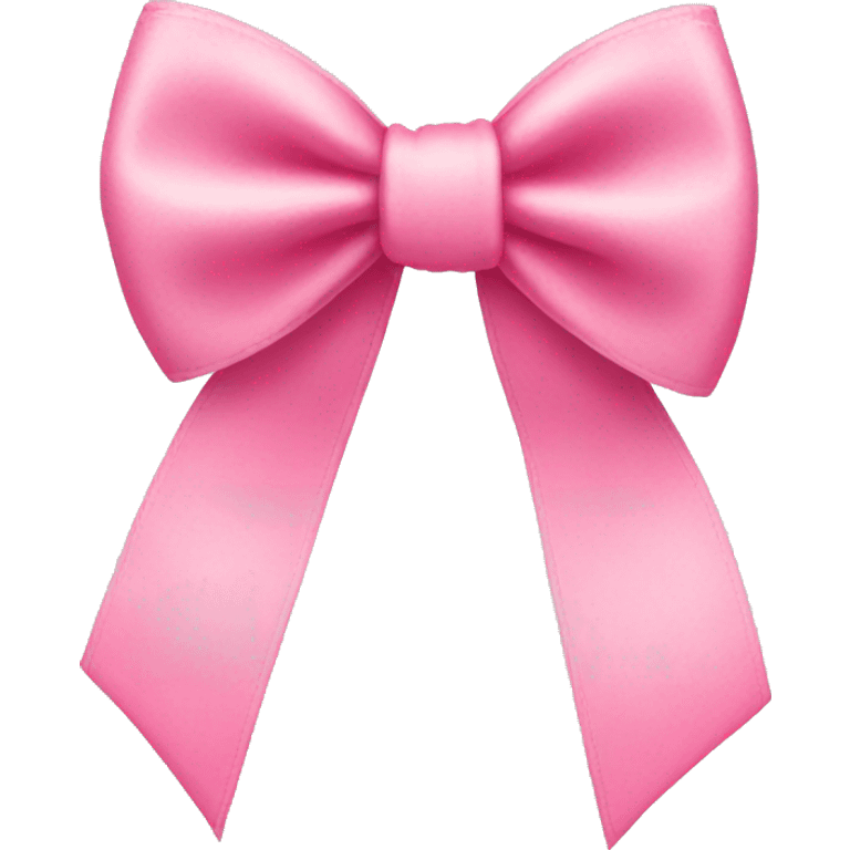 Pink preppy bow emoji